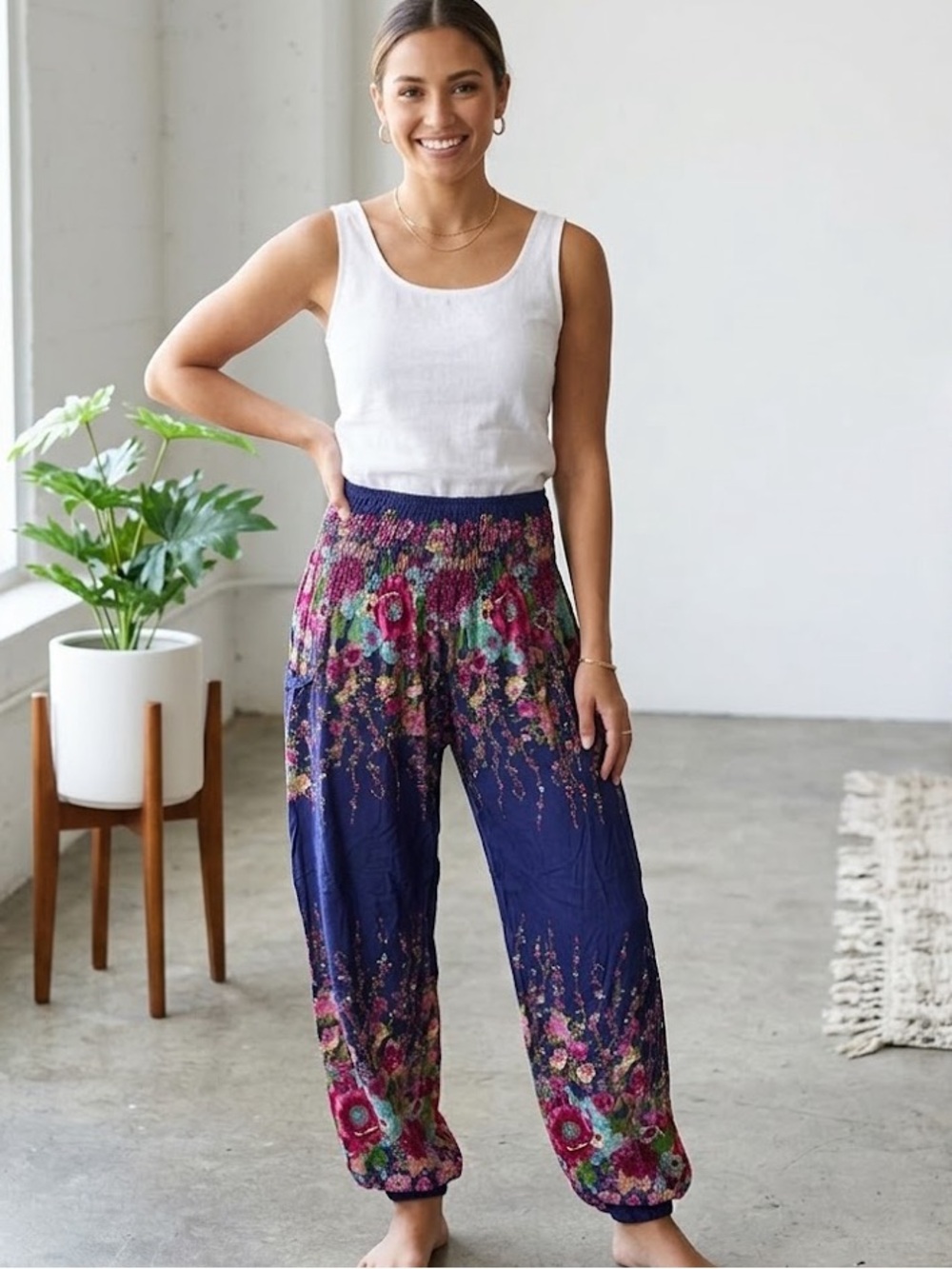Authentic Harem Pants Made in India High Waisted Pocket